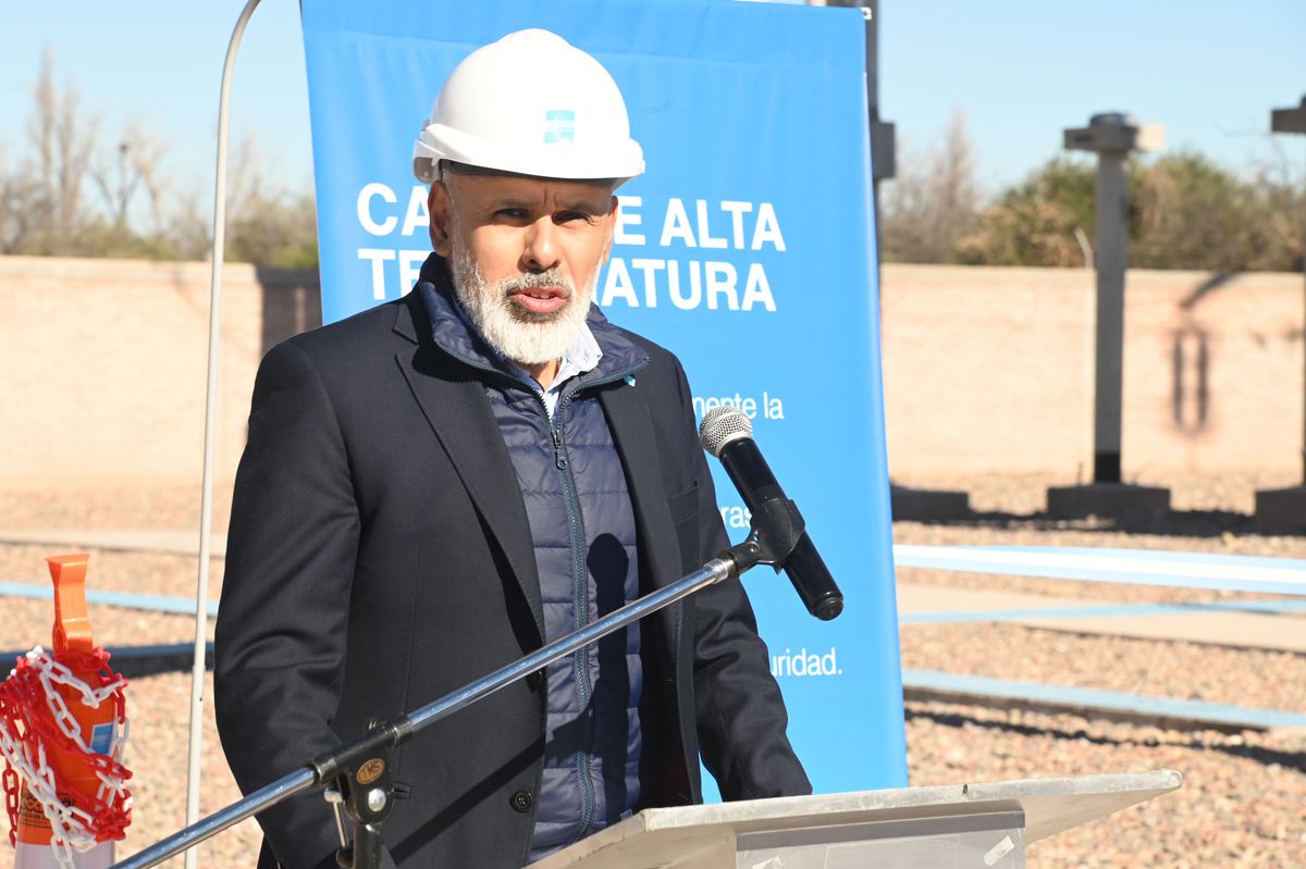 Ariel Palumbo, el gerente general de Edemsa en el acto. Ariel Palumbo, el gerente general de Edemsa en el acto.