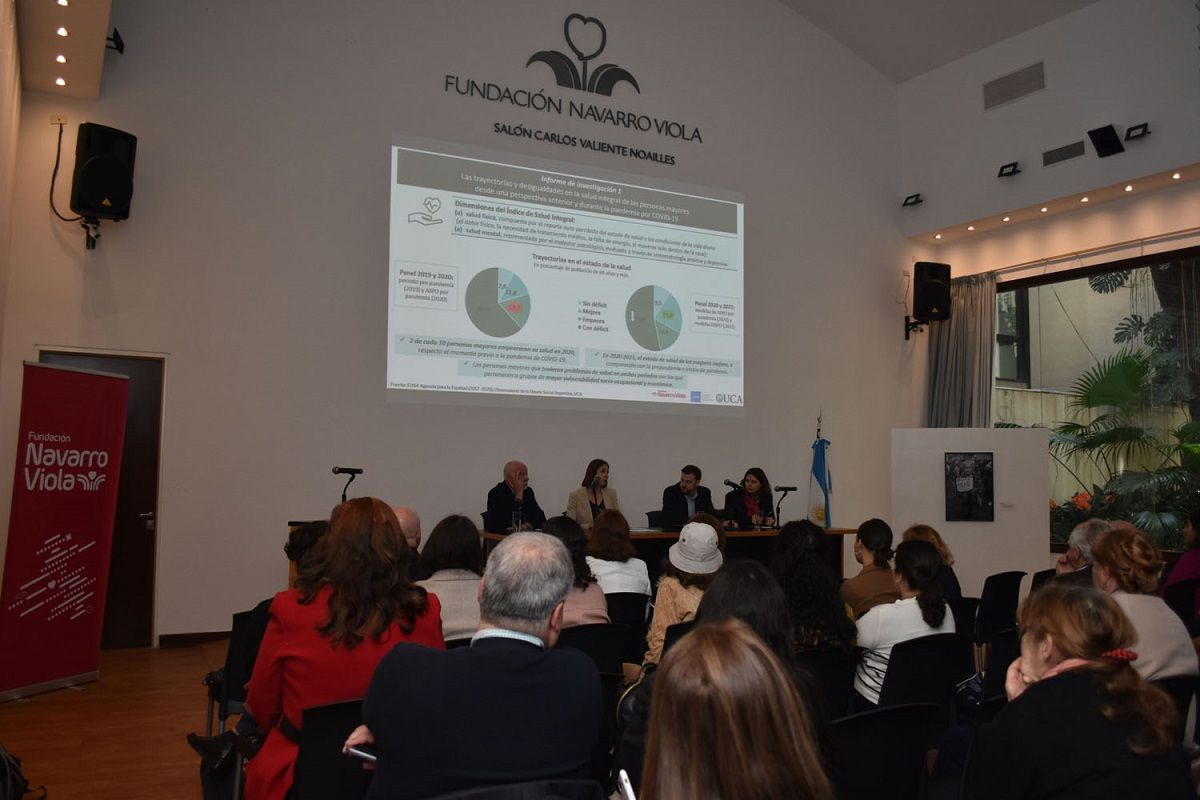 El Observatorio de la Deuda Social Argentina de la Universidad Católica Argentina (ODSA-UCA) y Fundación Navarro Viola presentaron este martes el nuevo documento del Barómetro de la Deuda Social con las Personas Mayores