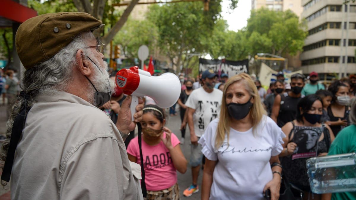 Arenga de un referente de organismos de Derechos Humanos, Fernando Rule.