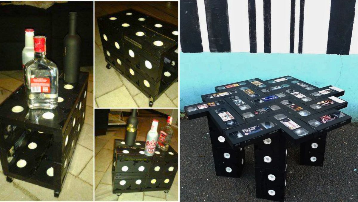 Ideas originales para reciclar cintas VHS. Ideas originales para reciclar cintas VHS.