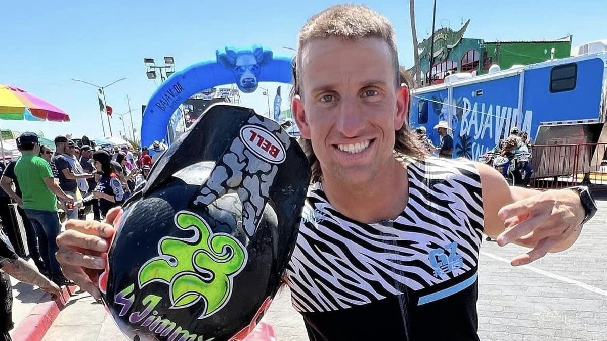El piloto mendocino de motos Juan Zunino
