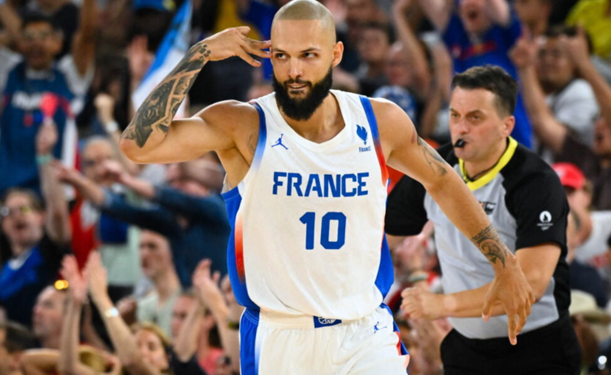 Evan Fournier, de la Selección de Francia en los Juegos Olímpicos de París 2024. Evan Fournier, de la Selección de Francia en los Juegos Olímpicos de París 2024.