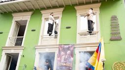 Harry Magic y Handlich rompieron dos récords Guinness. Levitaron a 9 metros de altura durante 5 horas y 11 minutos. Foto: gentileza&nbsp;
