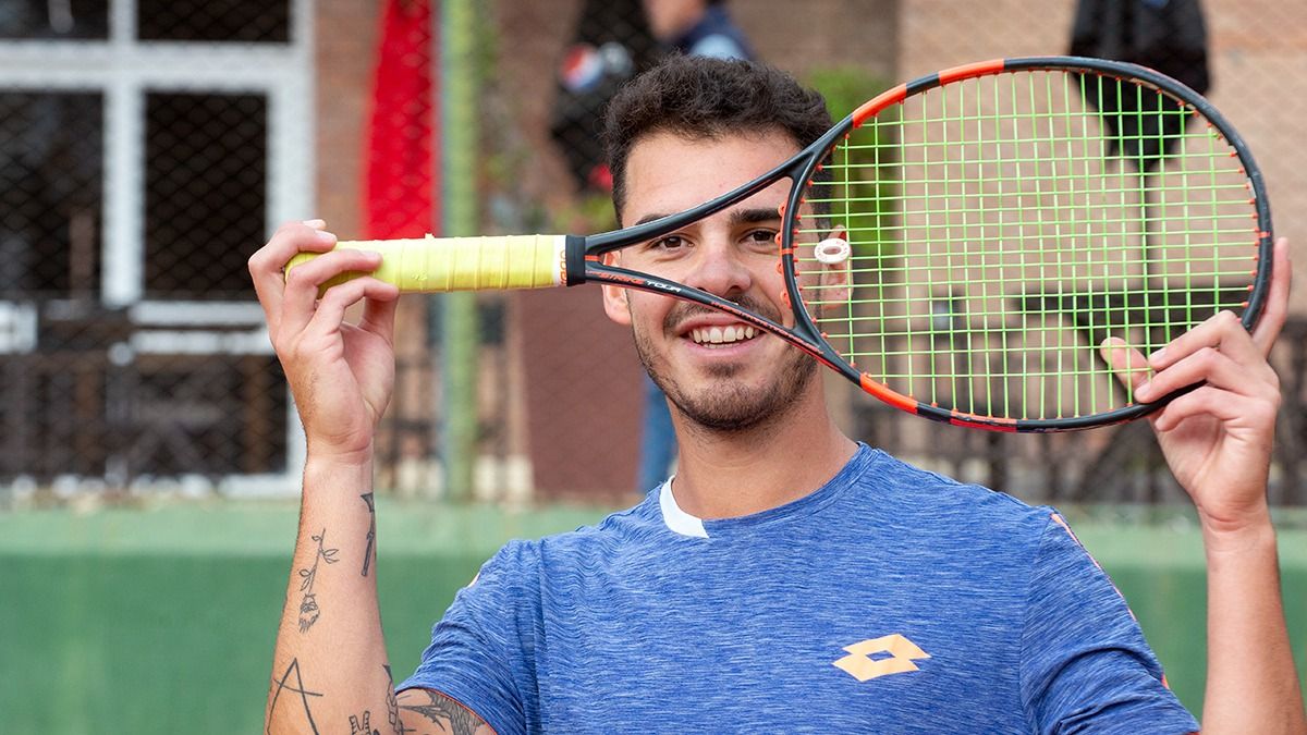 A nivel junior, Bahamonde jugó contra los mejores y en los torneos más importantes