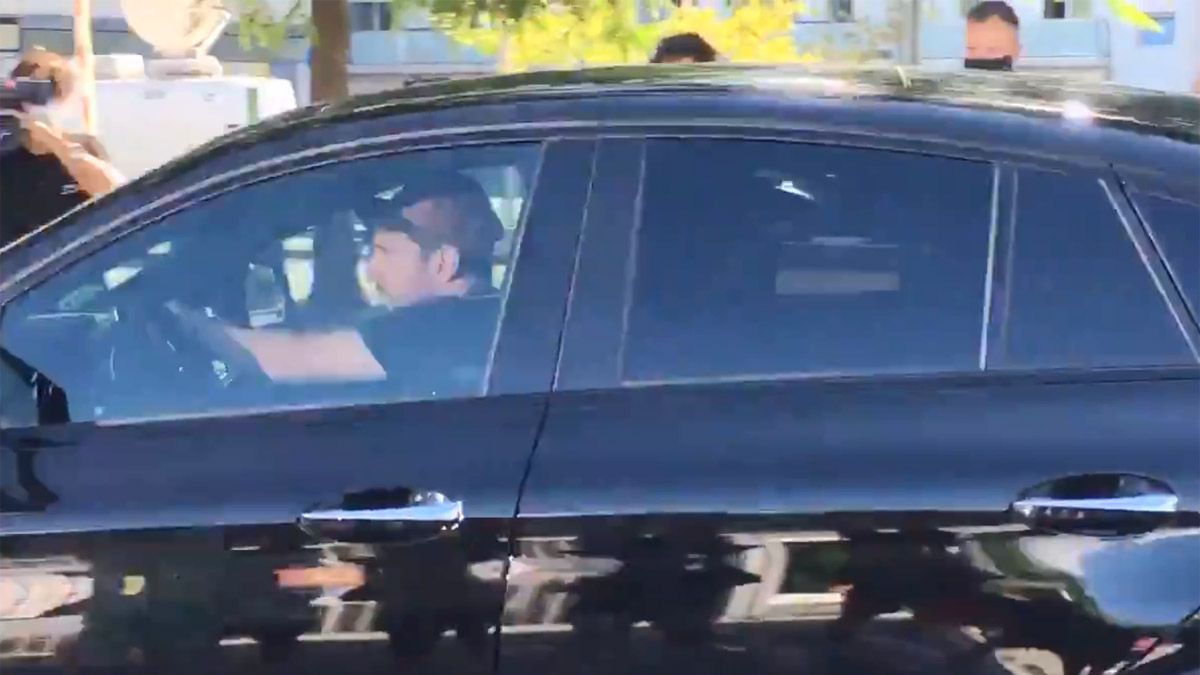 La llegada de Lionel Messi a la práctica del Barcelona