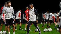 Demichelis dirigió el primer entrenamiento de River en Orlando
