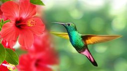 Los colibríes, emisarios de la primavera.