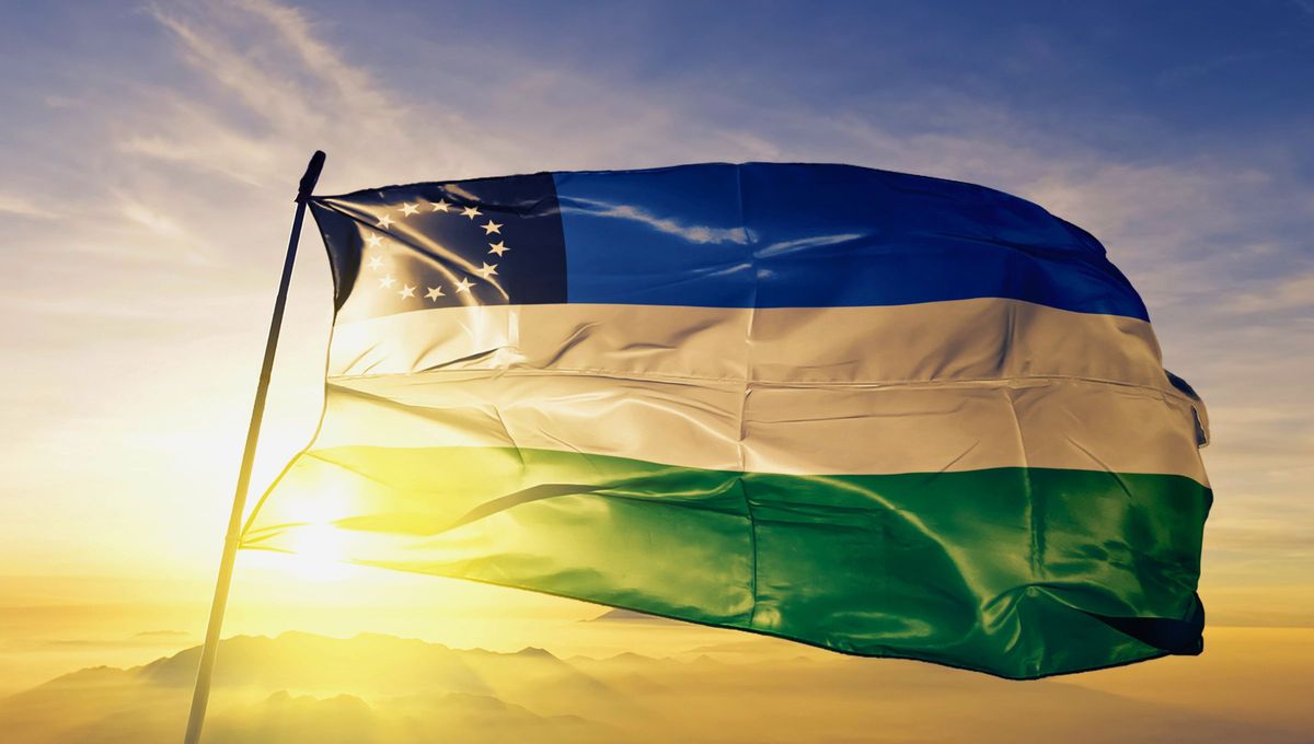 Bandera de R&iacute;o Negro, provincia argentina.