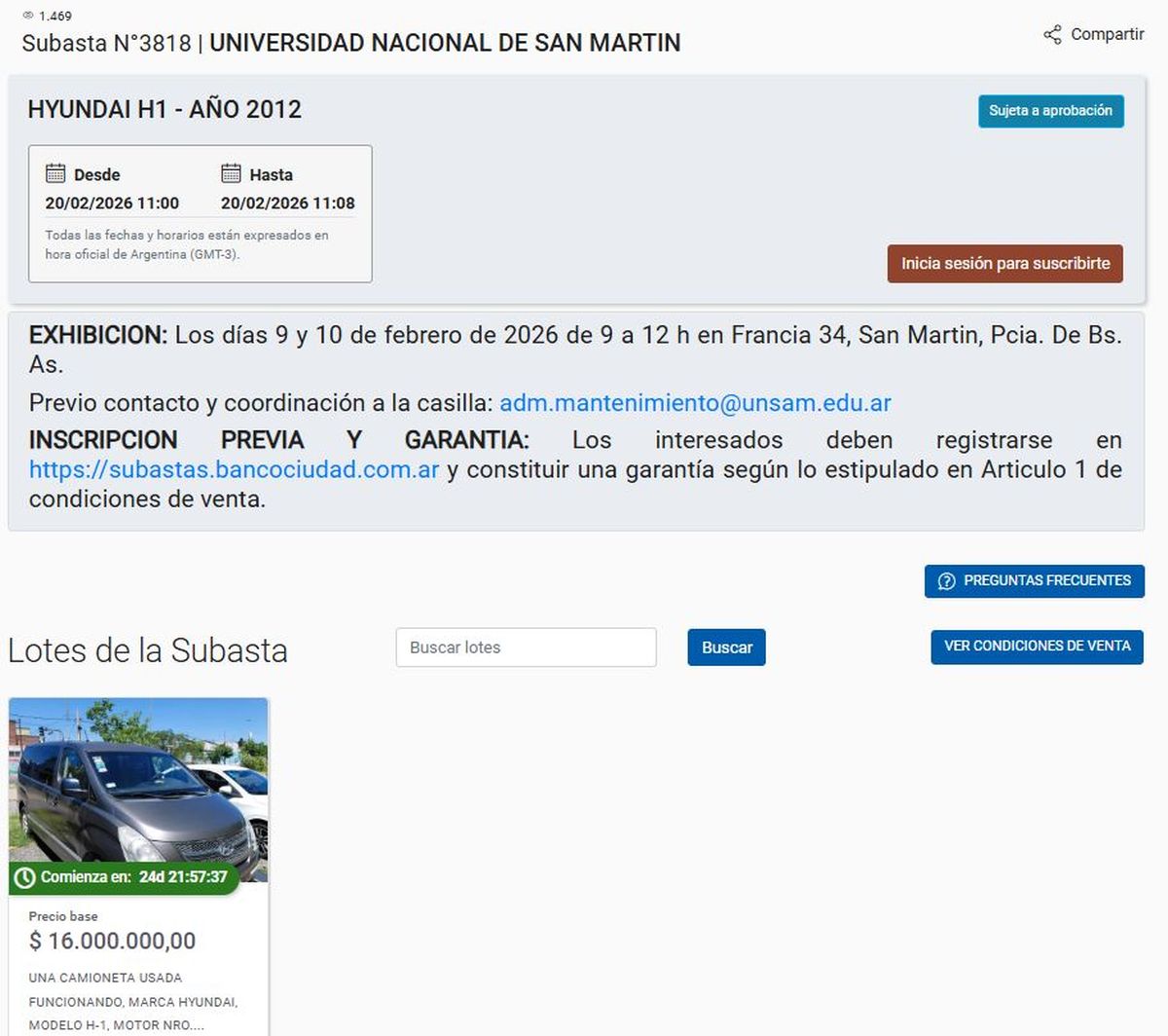 El Banco Ciudad subasta una gran variedad de bienes, que pueden incluir inmuebles (casas, departamentos), veh&iacute;culos (autos y camionetas) y mercader&iacute;as en general.