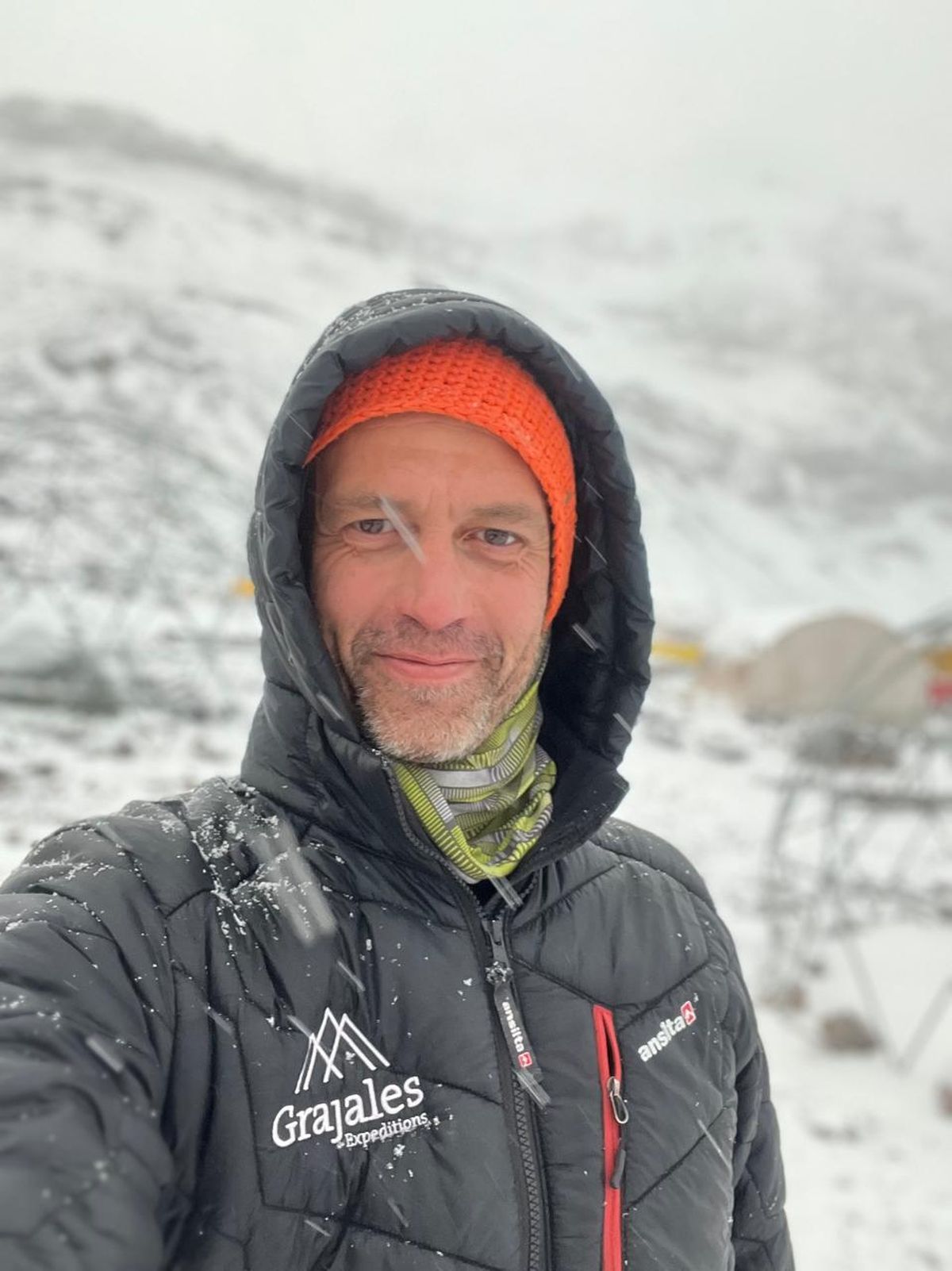 Pablo Betancourt, en uno de sus tantos ascensos al cerro Aconcagua. Pablo Betancourt, en uno de sus tantos ascensos al cerro Aconcagua.