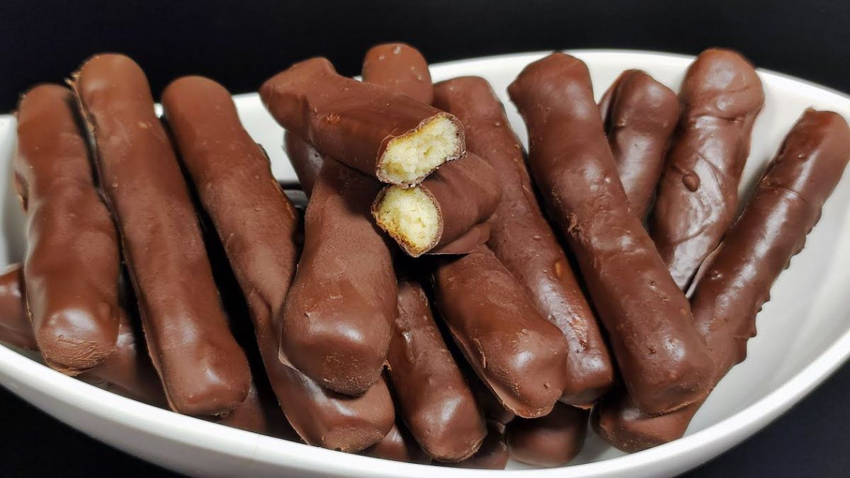Habanitos de chocolate, una de las recetas de golosinas más simple y económica.