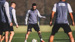 Messi se entrenó en Miami antes de viajar a Kansas.