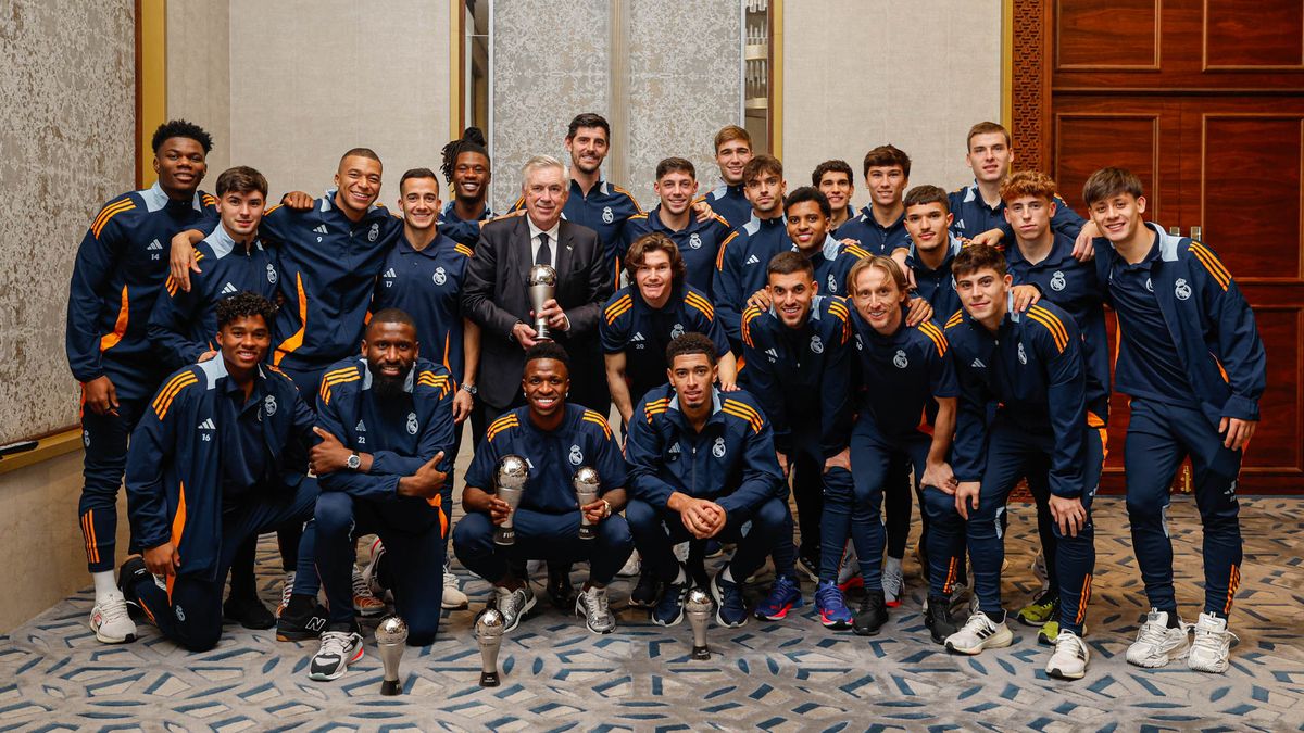 Ancelotti y Vini se quedaron con el The Best. Ancelotti y Vini se quedaron con el The Best.