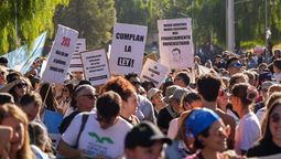 La cuarta marcha universitaria federal en Mendoza.