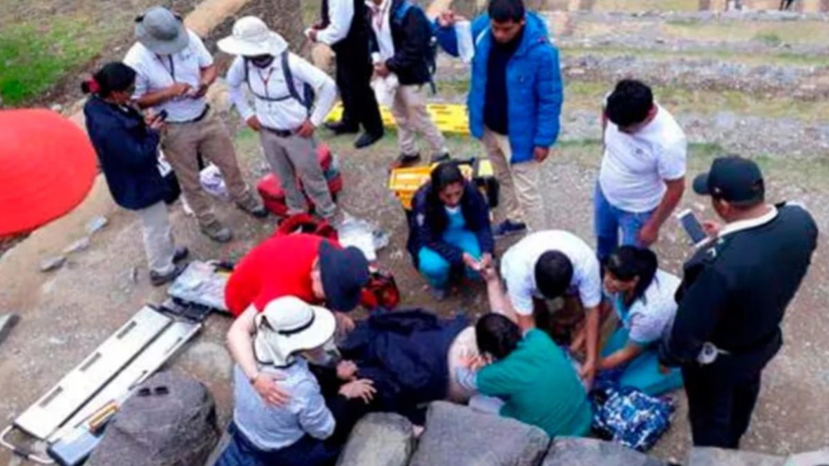 El turista argentino de 59 años murió mientras visitaba el parque arqueológico Ollantaytambo, cerca de Machi Picchu El turista argentino de 59 años murió mientras visitaba el parque arqueológico Ollantaytambo, cerca de Machi Picchu