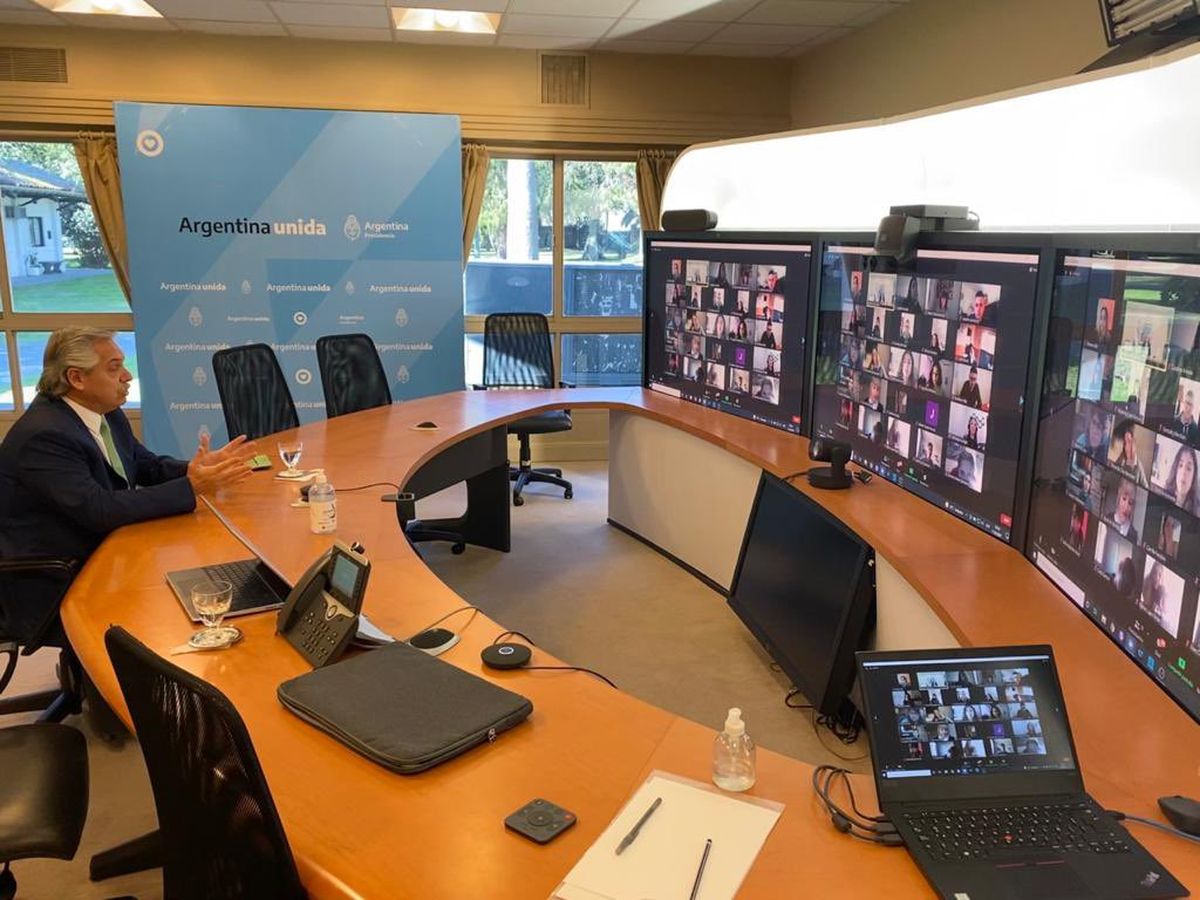 El presidente Alberto Fernández retomó además sus clases virtuales como profesor de Derecho de la UBA.