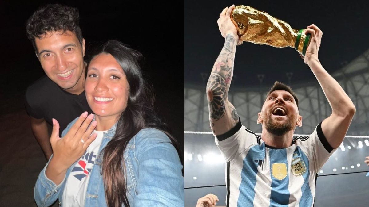 Una pareja de Mendoza prometieron casarse si Lionel Messi era campeón en el Mundial Qatar 2022 y cumplieron