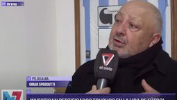 Omar Sperdutti fue entrevistado en Canal 7.