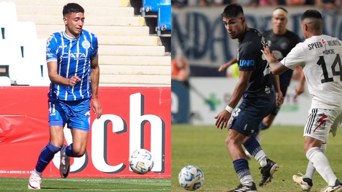 Facundo Altamira (Godoy Cruz) y Mauricio Cardillo (Independiente Rivadavia).