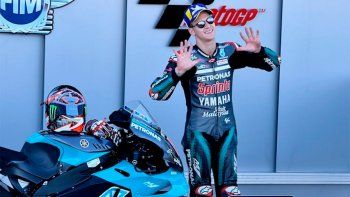 Pese a una dura caída, Fabio Quartararo logró la pole