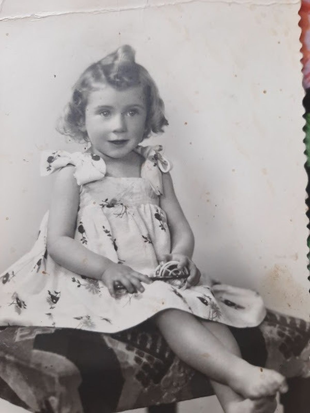 Lila Levinson cuando tenía 2 años de vida. Lila Levinson cuando tenía 2 años de vida.