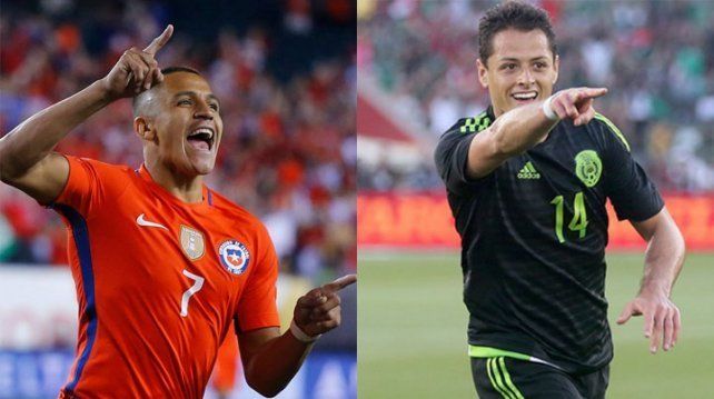 Chile, actual campeón, y México, jugarán por los cuartos de final