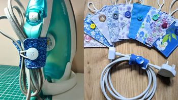 DIY: cómo coser ganchos para enrollar los cables de los electrodomésticos o aparatos de la casa