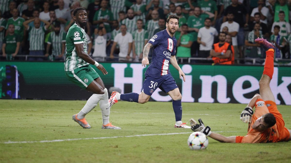 Lionel Messi, en todo su esplendor, abrió el camino del triunfo del PSG ante el Maccabi Haifa, por la Champions League.