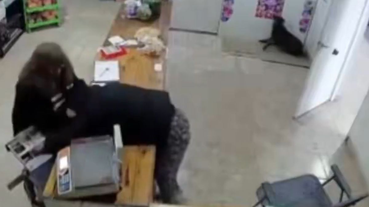 La dueña del local forcejeó con la delincuente. La dueña del local forcejeó con la delincuente.
