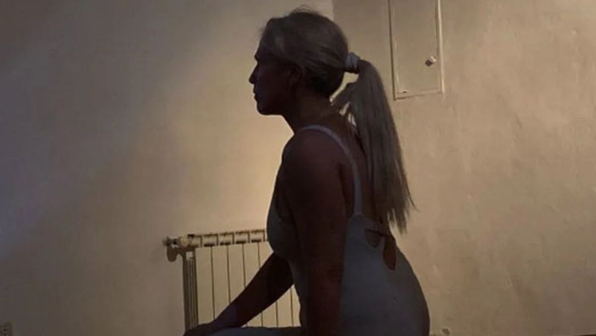 Celeste Álvarez en un pasaje del unipersonal Celeste Álvarez en un pasaje del unipersonal