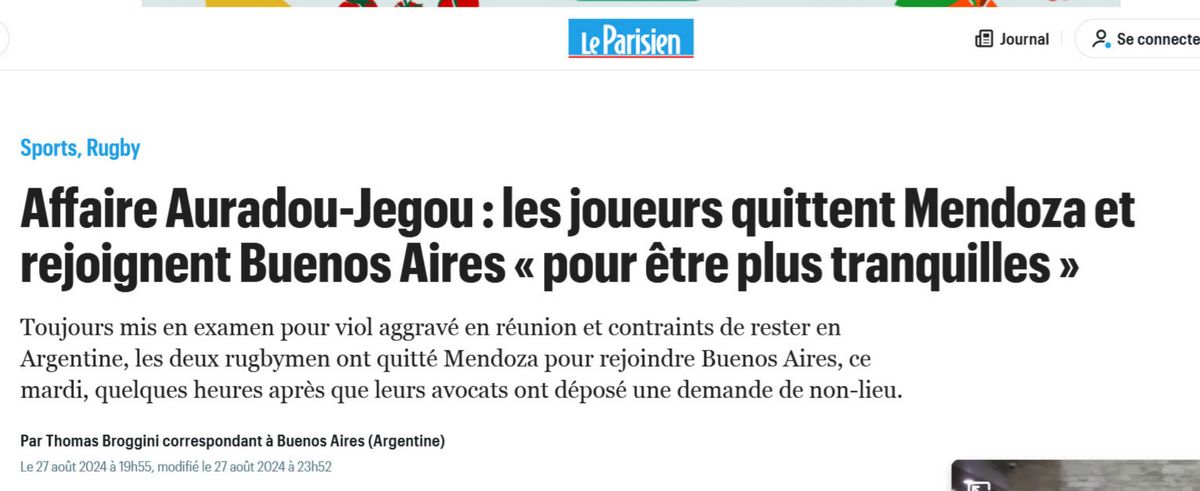 Los rugbiers franceses se instalaron en Buenos Aires gracias a un ex jugador de Los Pumas