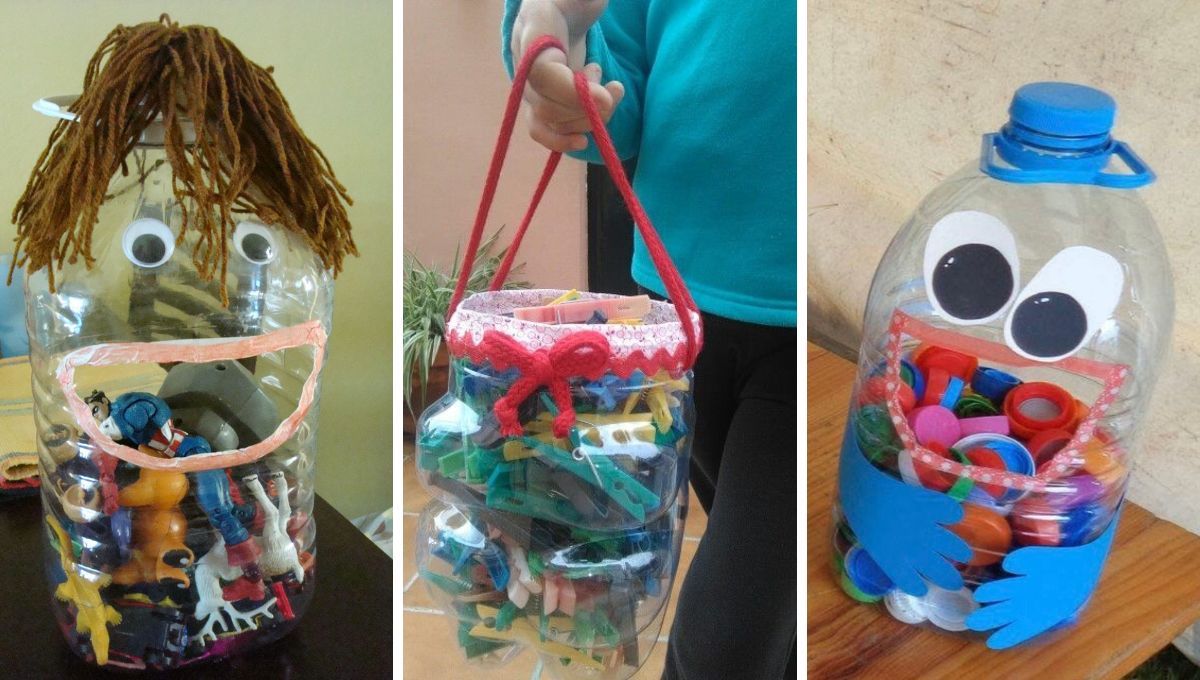 Los bidones de agua pueden convertirse en organizadores de juguetes, herramientas, ganchos para la ropa, etc. Los bidones de agua pueden convertirse en organizadores de juguetes, herramientas, ganchos para la ropa, etc. 