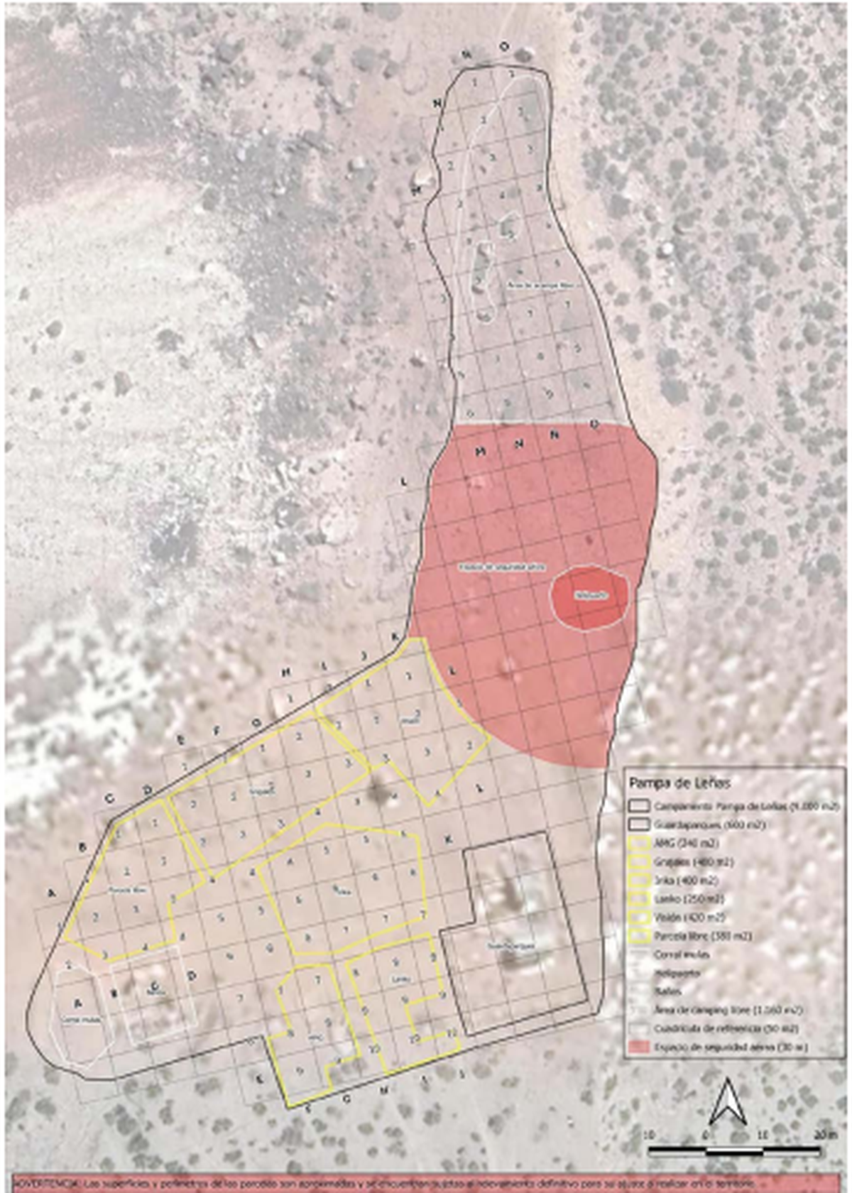 El campamento de aproximación Pampa de Leñas, en el Parque Provincial Aconcagua.