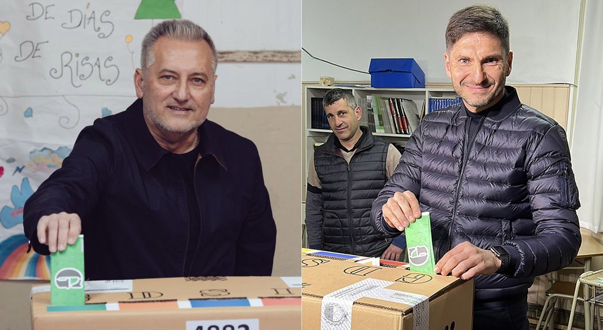El oficialista Marcelo Lewandowski y Maximiliano Pullaro, de Juntos por el Cambio.