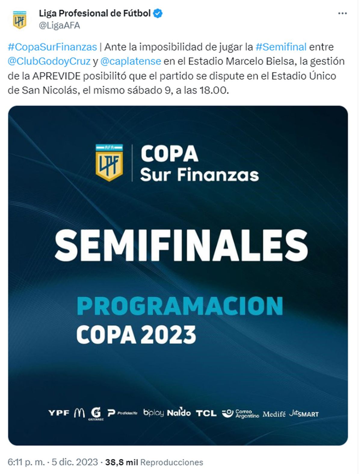 Copa de la Liga Semifinals: Platense and Godoy Cruz Vie for