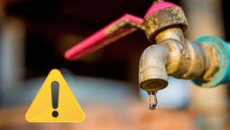 Corte de agua: por trabajos en una red de cañerías hay una zona afectada