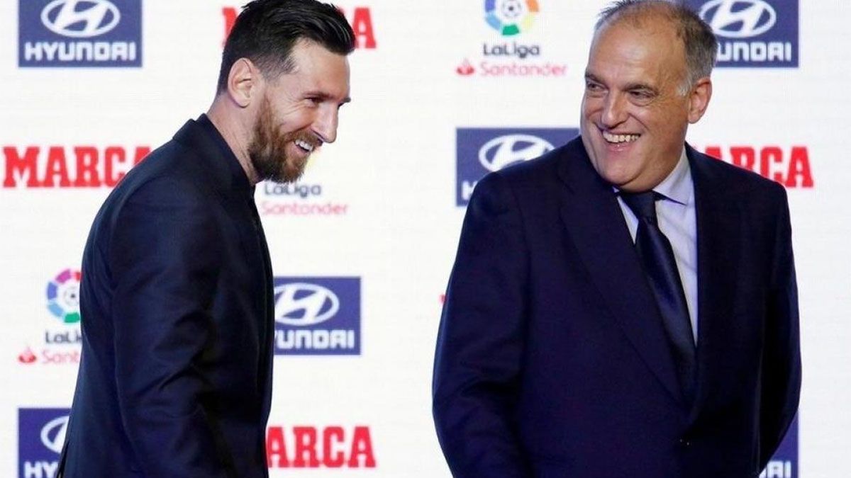 Las duras críticas de Javier Tebas sobre la ida de Messi