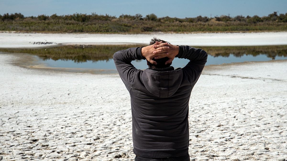 Por la falta de agua, la sequía en la laguna del Viborón, en Guaymallén, es preocupante.