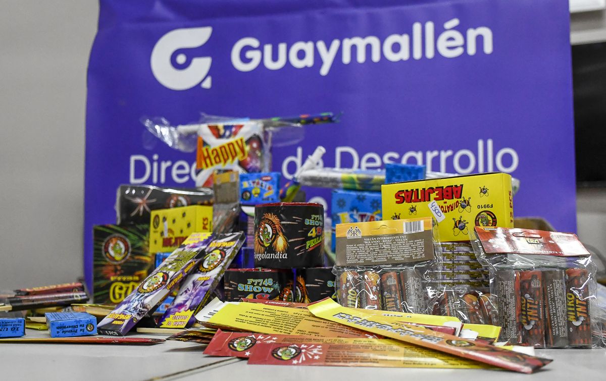 Guaymallén decomisó 100 kilos de pirotecnia después de recibir 36 denuncias de vecinos