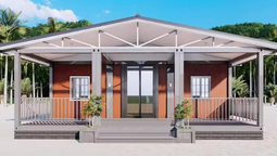 La moderna casa prefabricada con dos habitaciones y terraza que se vende en Amazon por menos de 20.000 dólares