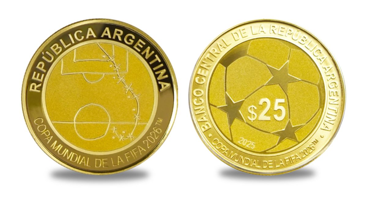 La moneda de oro del Mundial 2026.