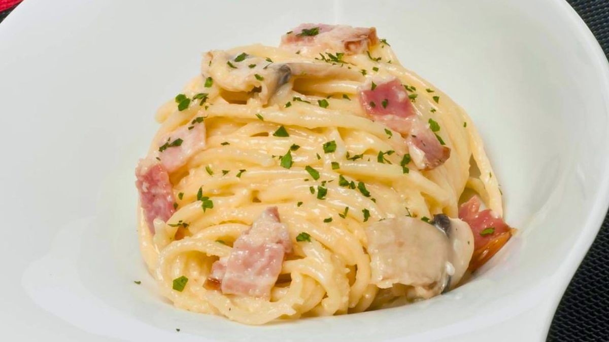 Carbonara, las pastas con salsa de panceta y parmesano.