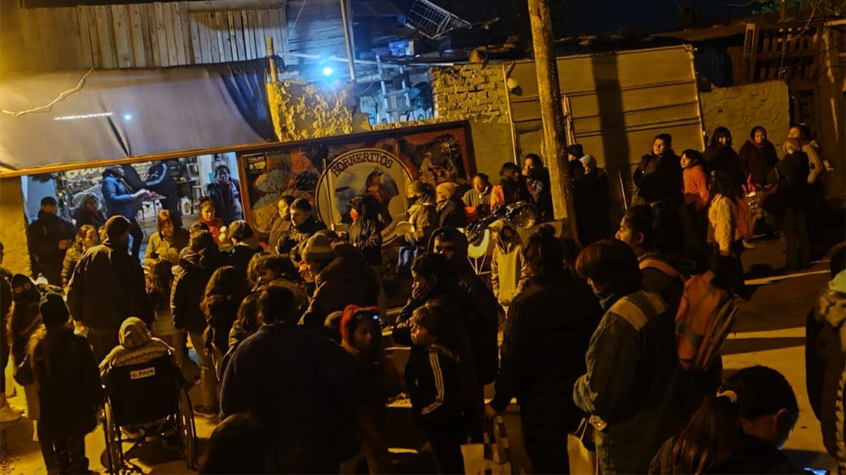 La noche del martes en el comedor Los Horneritos