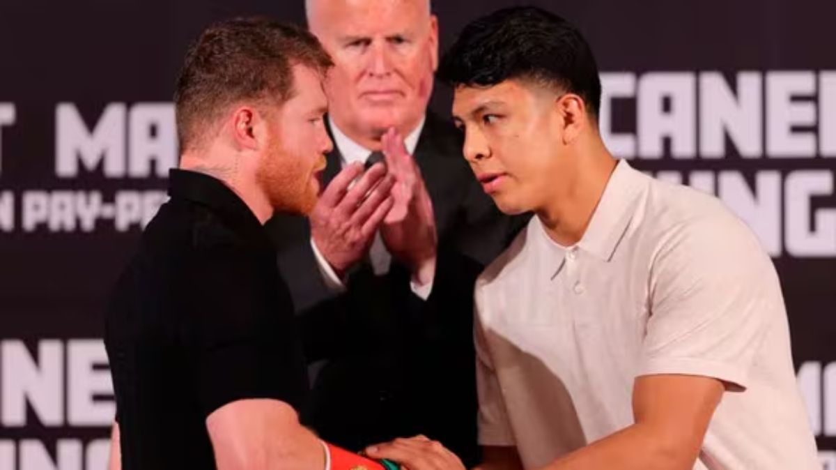 Saúl Canelo Álvarez y Jaime Munguía van a la balanza este viernes a las 16. Pese al respeto entre los púgiles, hubo incidentes en una conferencia de prensa entre Canelo y el promotor Oscar de la Hoya. Saúl Canelo Álvarez y Jaime Munguía van a la balanza este viernes a las 16. Pese al respeto entre los púgiles, hubo incidentes en una conferencia de prensa entre Canelo y el promotor Oscar de la Hoya.