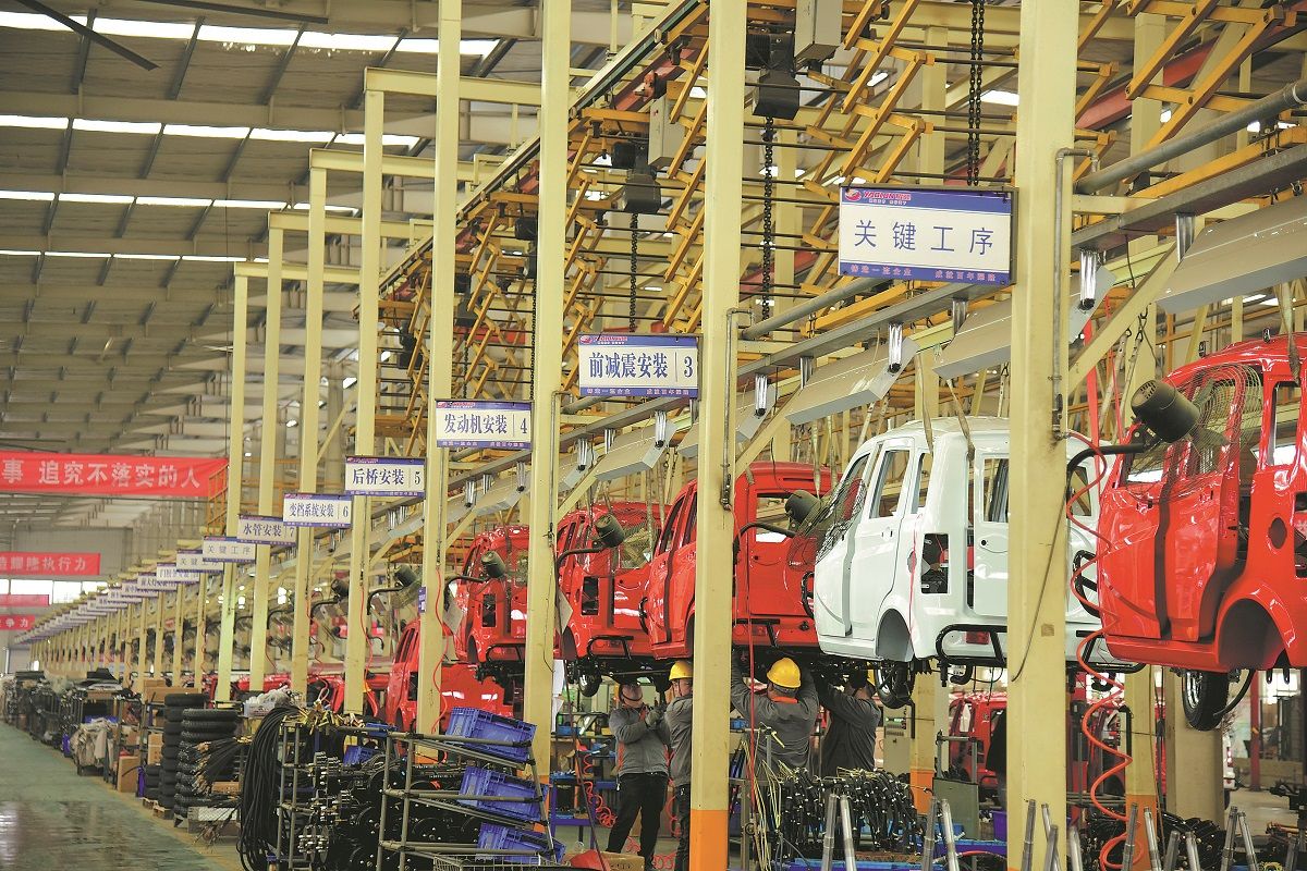 La línea de ensamblajedel fabricante Zhufeng en Luoyang, provincia de Henan. PARA USO DE CHINA DAILY.