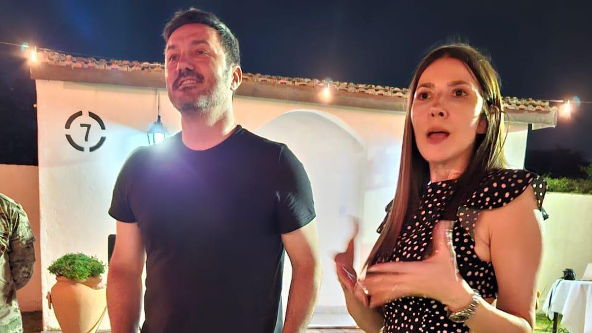 El flamante candidato Luis Petri y Cristina Pérez. El flamante candidato Luis Petri y Cristina Pérez.