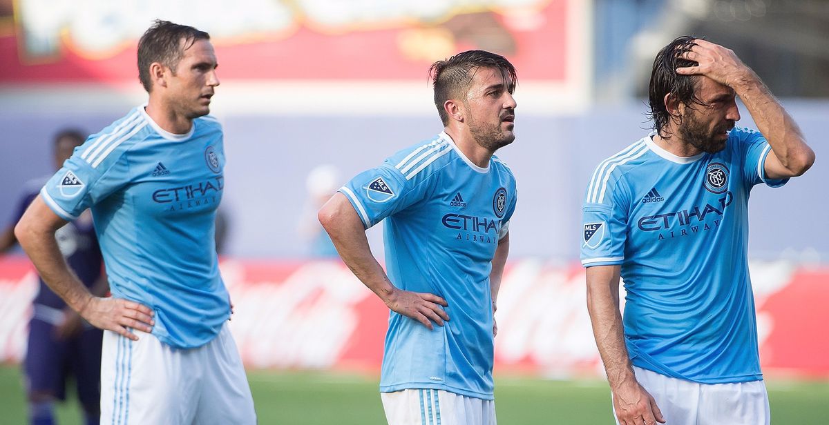 Lampard, Villa y Pirlo coincidieron en el New York City Football Club.