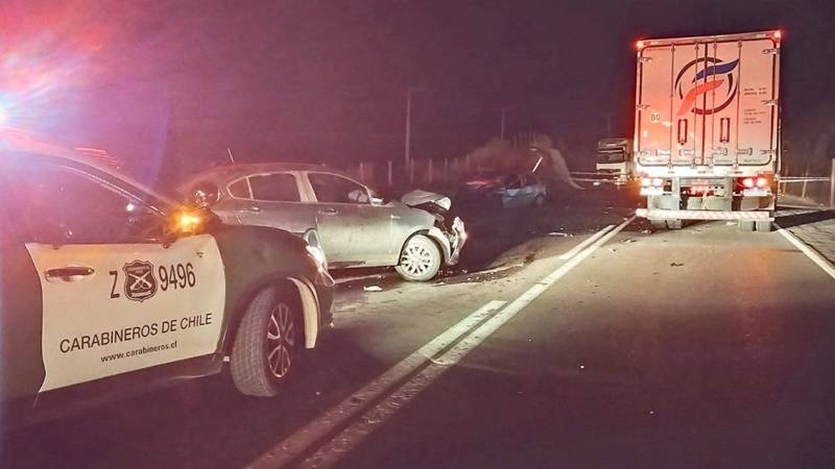 El accidente en Chile se produjo este sábado a la madrugada.