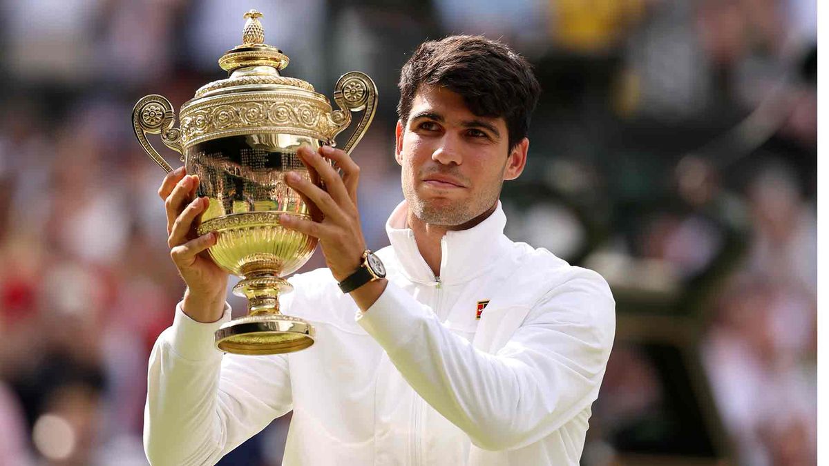 Carlos Alcaraz ganó por segunda vez consecutiva el torneo de Grand Slam de Wimbledon.