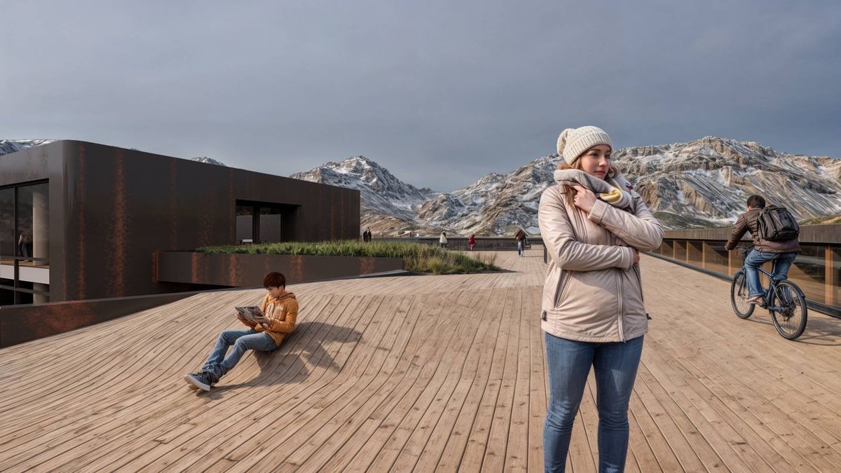 Imagen digital que integra el proyecto que presentaron los arquitectos Daniel Peralta y María Laura Cherubini. Imagen digital que integra el proyecto que presentaron los arquitectos Daniel Peralta y María Laura Cherubini. 